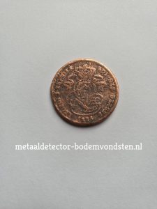 2 cent 1835 Leopold achterkant