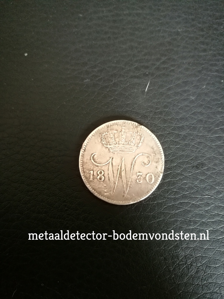 25 cent 1830 Koning Willem 1 voorkant